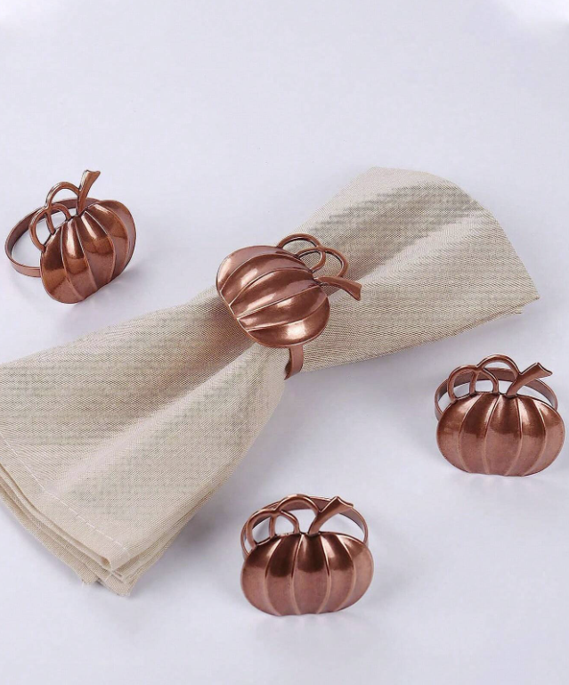 Pumpkin Napkin Rings (Set of 2)