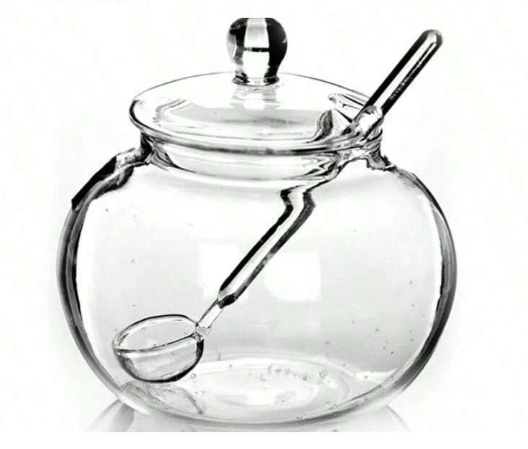 Glass Spice Jar with Spoon